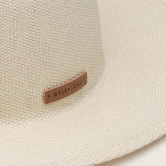 Will + Bear | Calloway Bone White Straw Felt Fedora Hat Outdoor Adventure Unisex main image 9